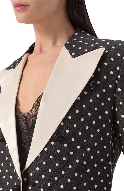 Жакет из вискозы Valentino 8B3CE585/98S Чёрно-белый  8B3CE585/98S Фото 5