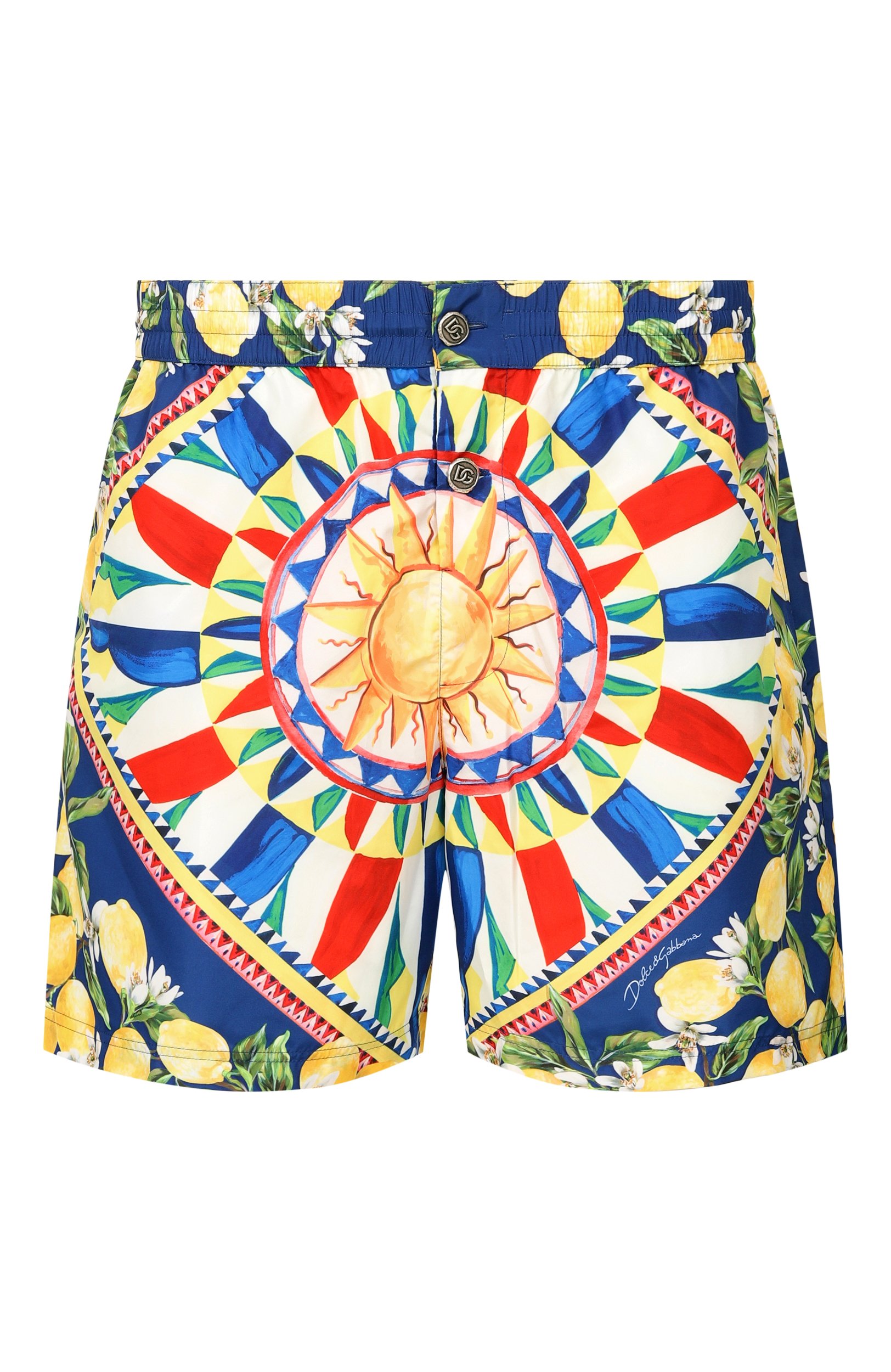 Плавки-шорты DOLCE & GABBANA разноцветного цвета по цене 85250 руб., арт. M4F91T/FPSIU, фото 1 Плавки-шорты DOLCE & GABBANA, арт. M4F91T/FPSIU, фото 1