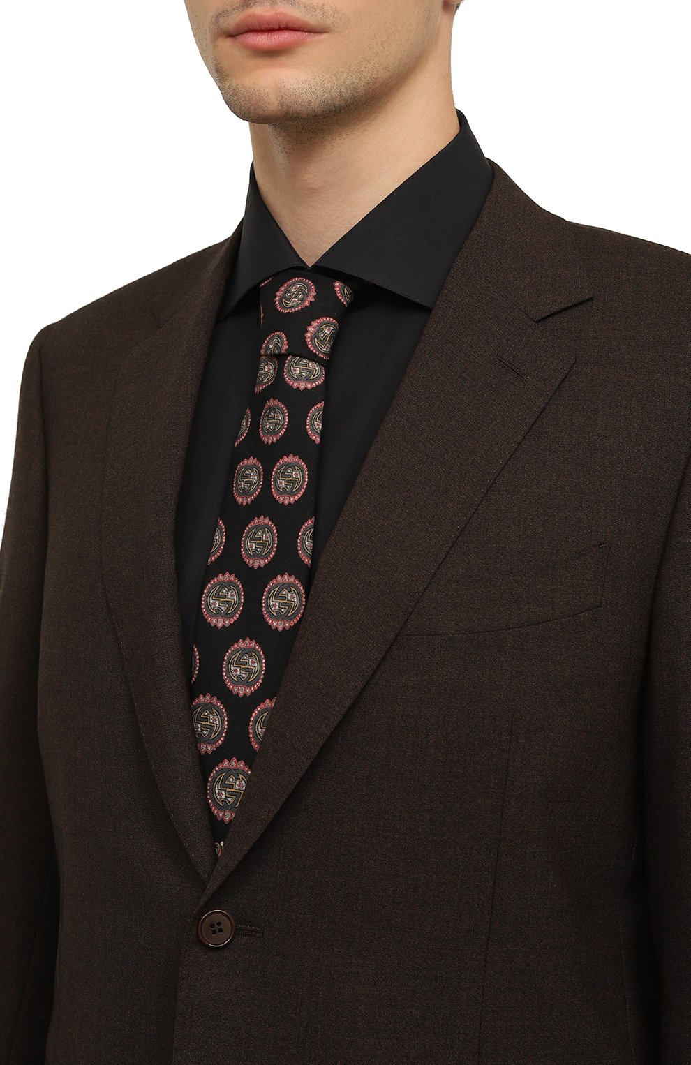 Шерстяной галстук GUCCI, арт. 612084 4B200, фото 2