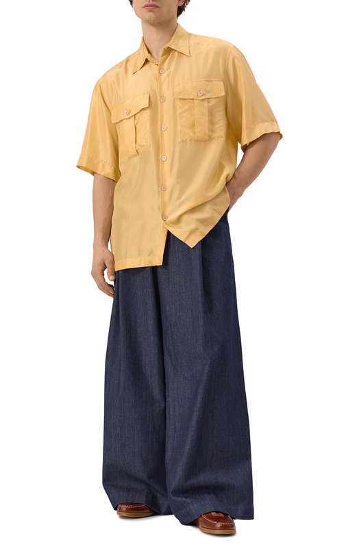 Шелковая рубашка Dries Van Noten 251-020706-1198 Жёлтый  251-020706-1198 Фото 2