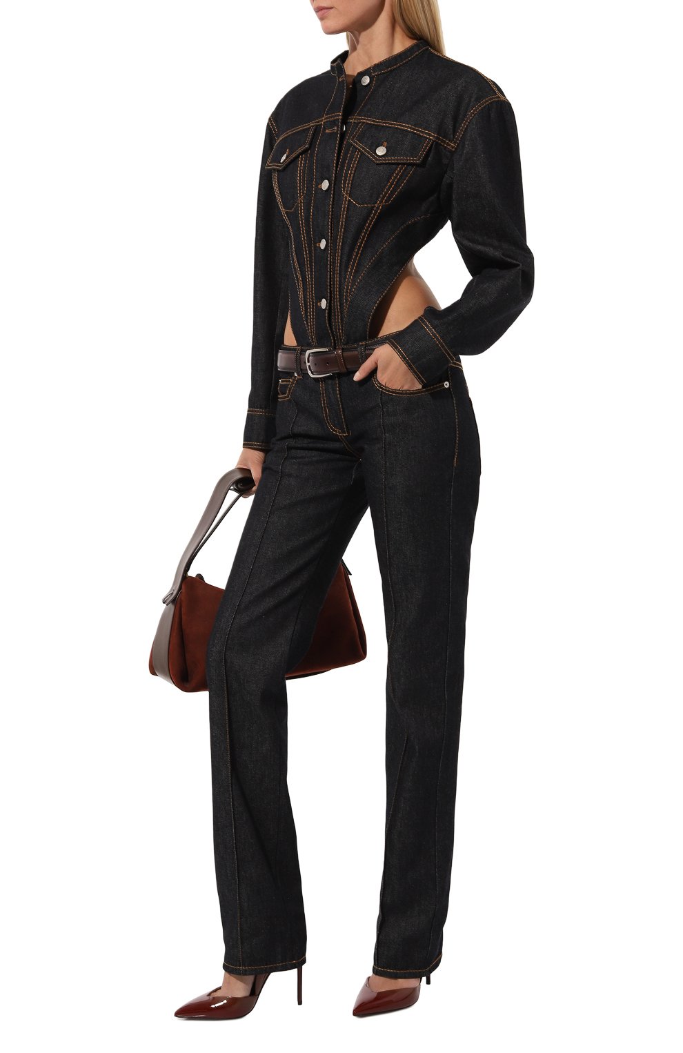 Джинсовый комбинезон ALEXANDER MCQUEEN, арт. 747986/QMACD, фото 2