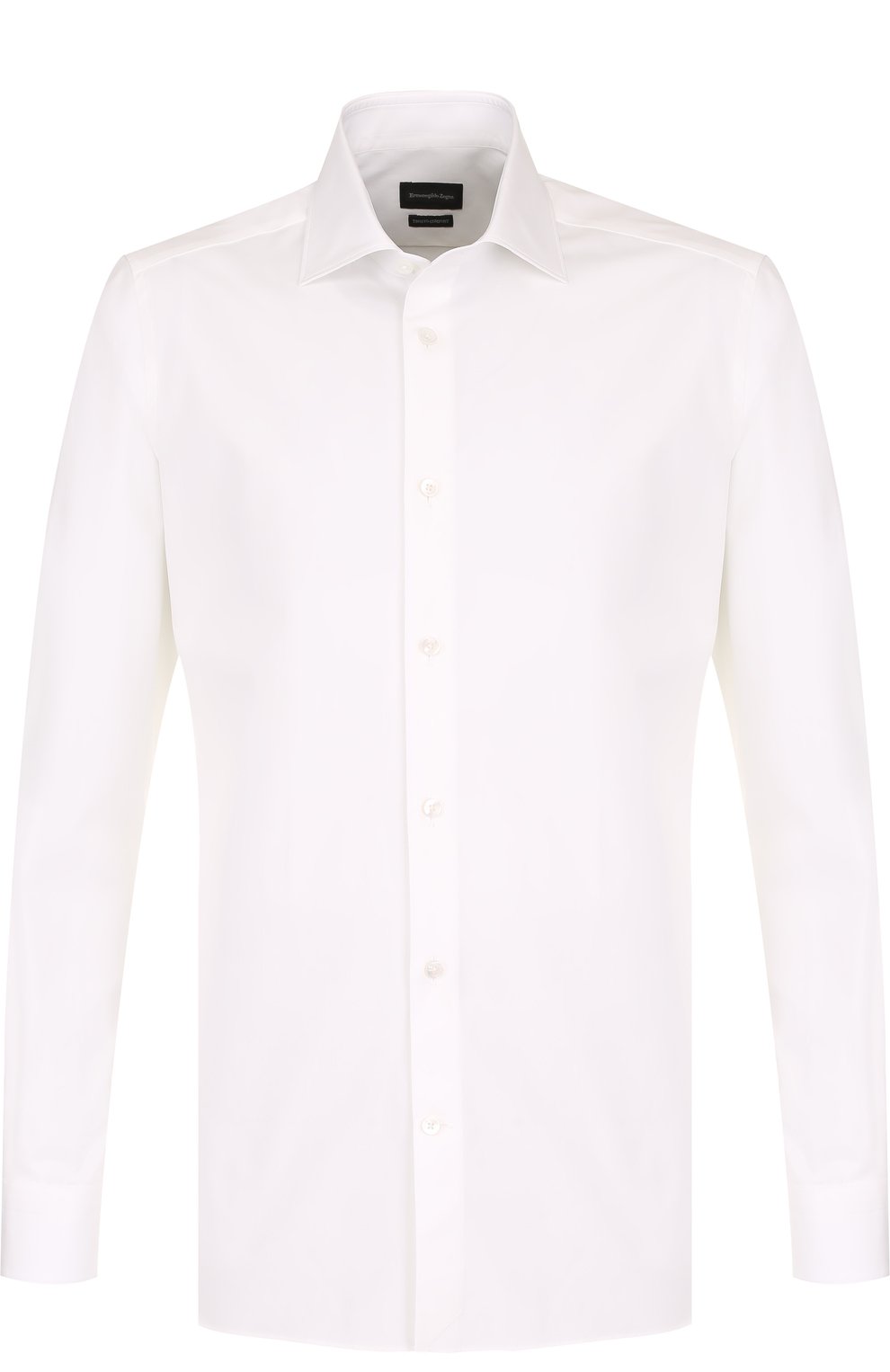 Хлопковая сорочка с воротником кент ZEGNA, арт. 301063/9HS0MT, фото 1