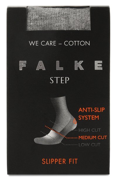 Хлопковые подследники FALKE серого цвета по цене 1770 руб., арт. 12497, фото 1 Хлопковые подследники FALKE, арт. 12497, фото 1