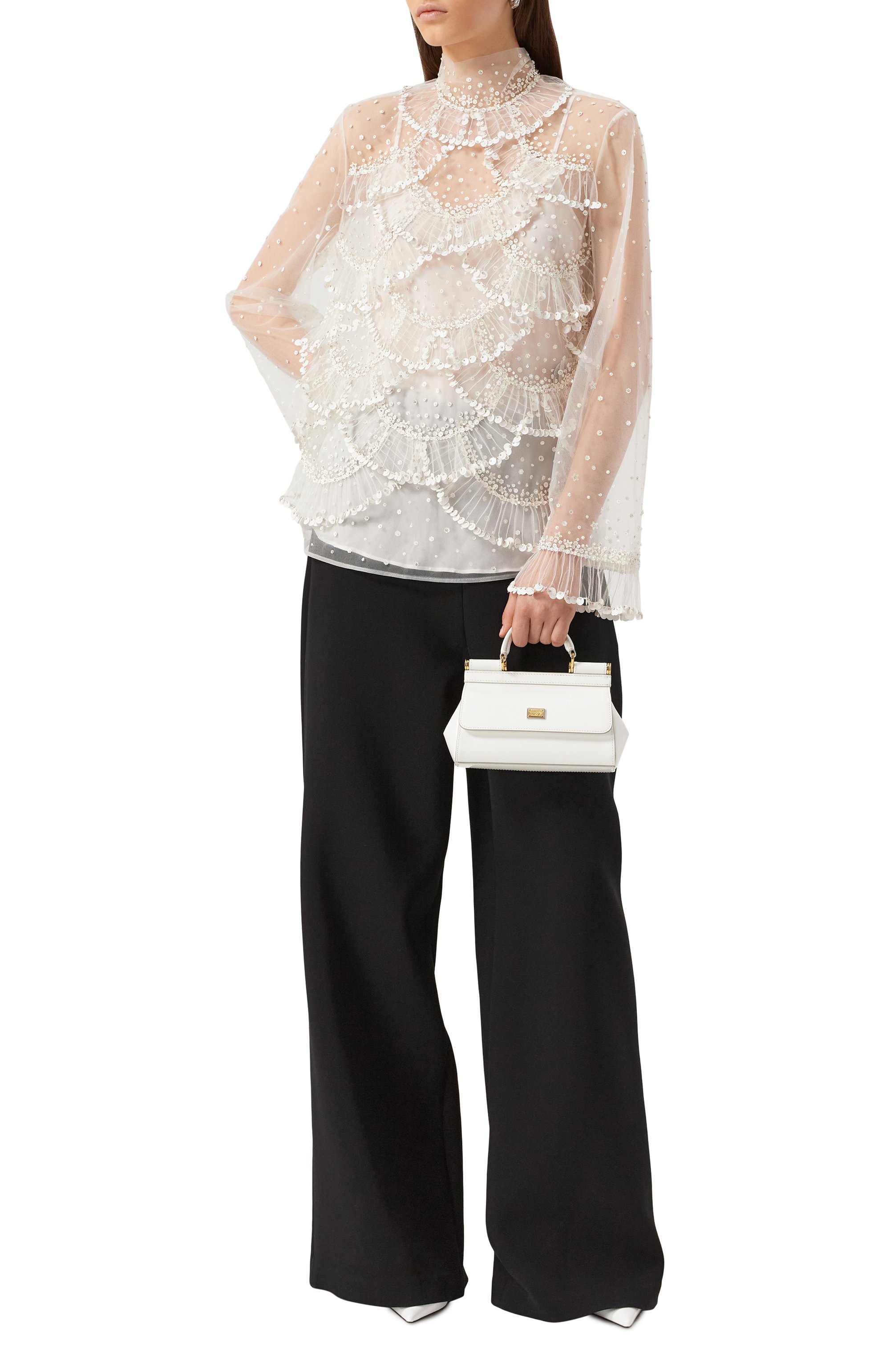 Блузка из вискозы VALENTINO, арт. 5B3AE9F51ED, фото 2