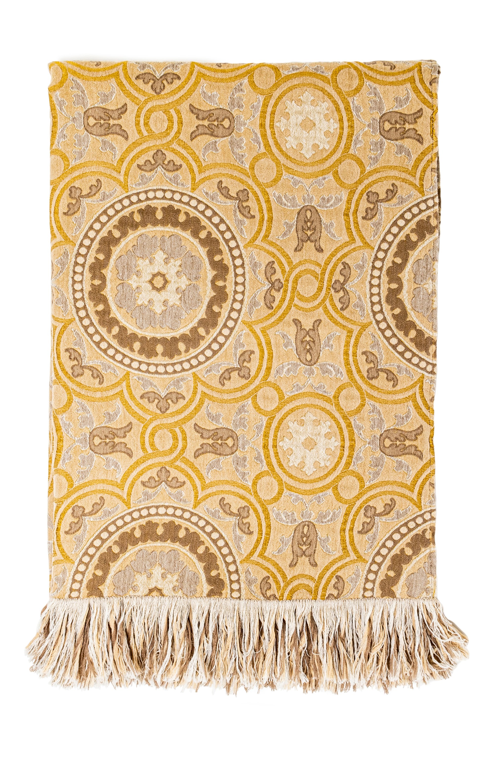 Плед из кашемира и шелка luxury gipsy FRETTE, арт. FR6888 F0701 120Q, фото 1