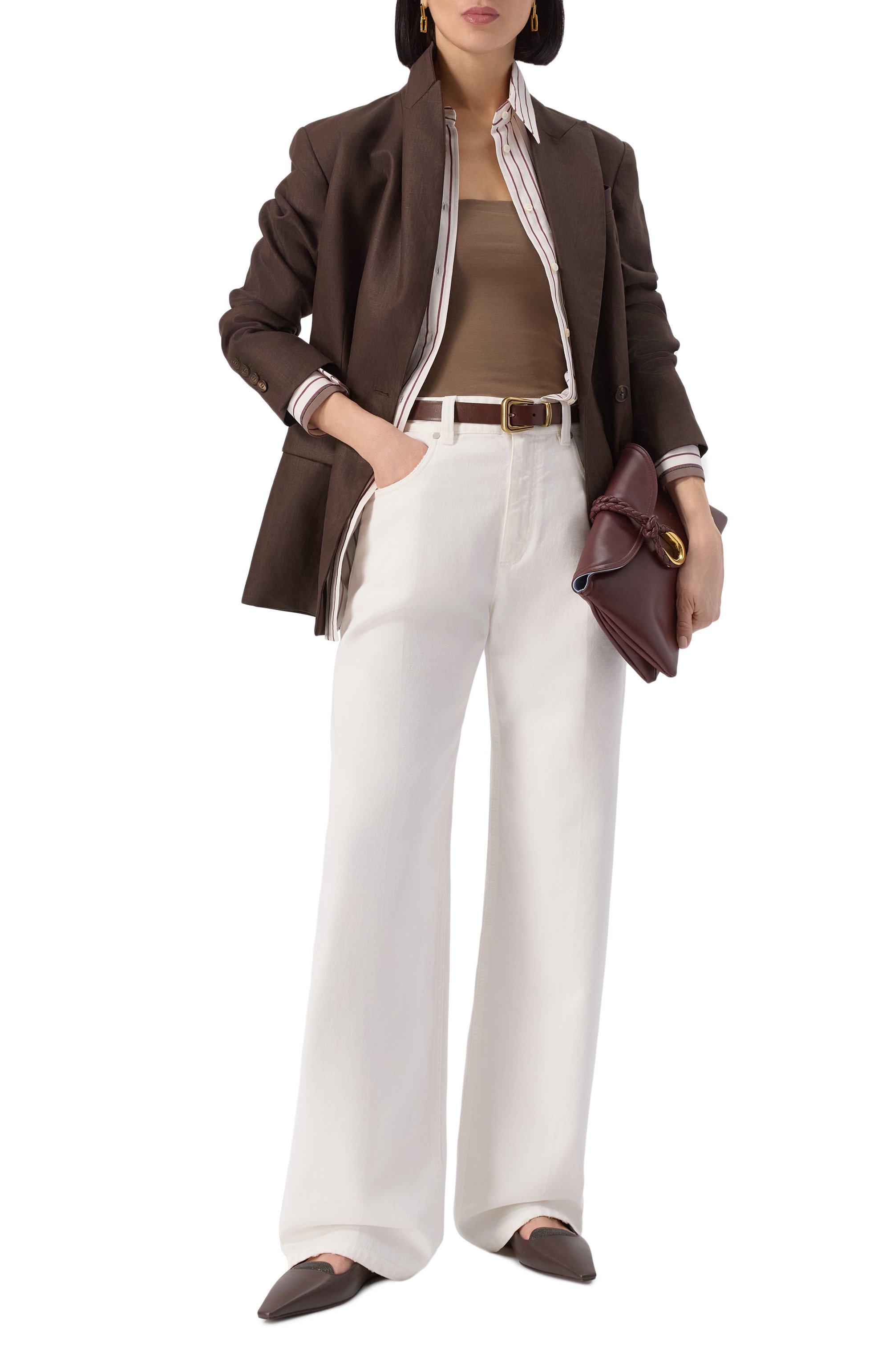 Хлопковый топ BRUNELLO CUCINELLI, арт. MPT1802B19, фото 2