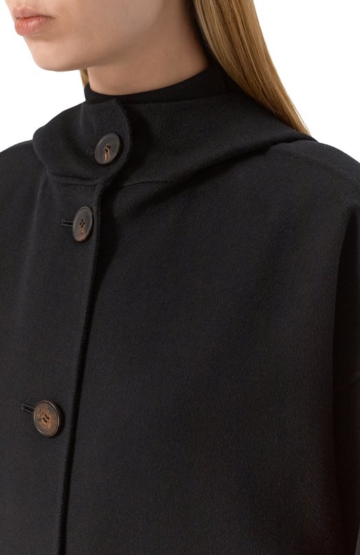 Парка из шерсти и кашемира Max Mara Studio ZINA Чёрный  ZINA Фото 5