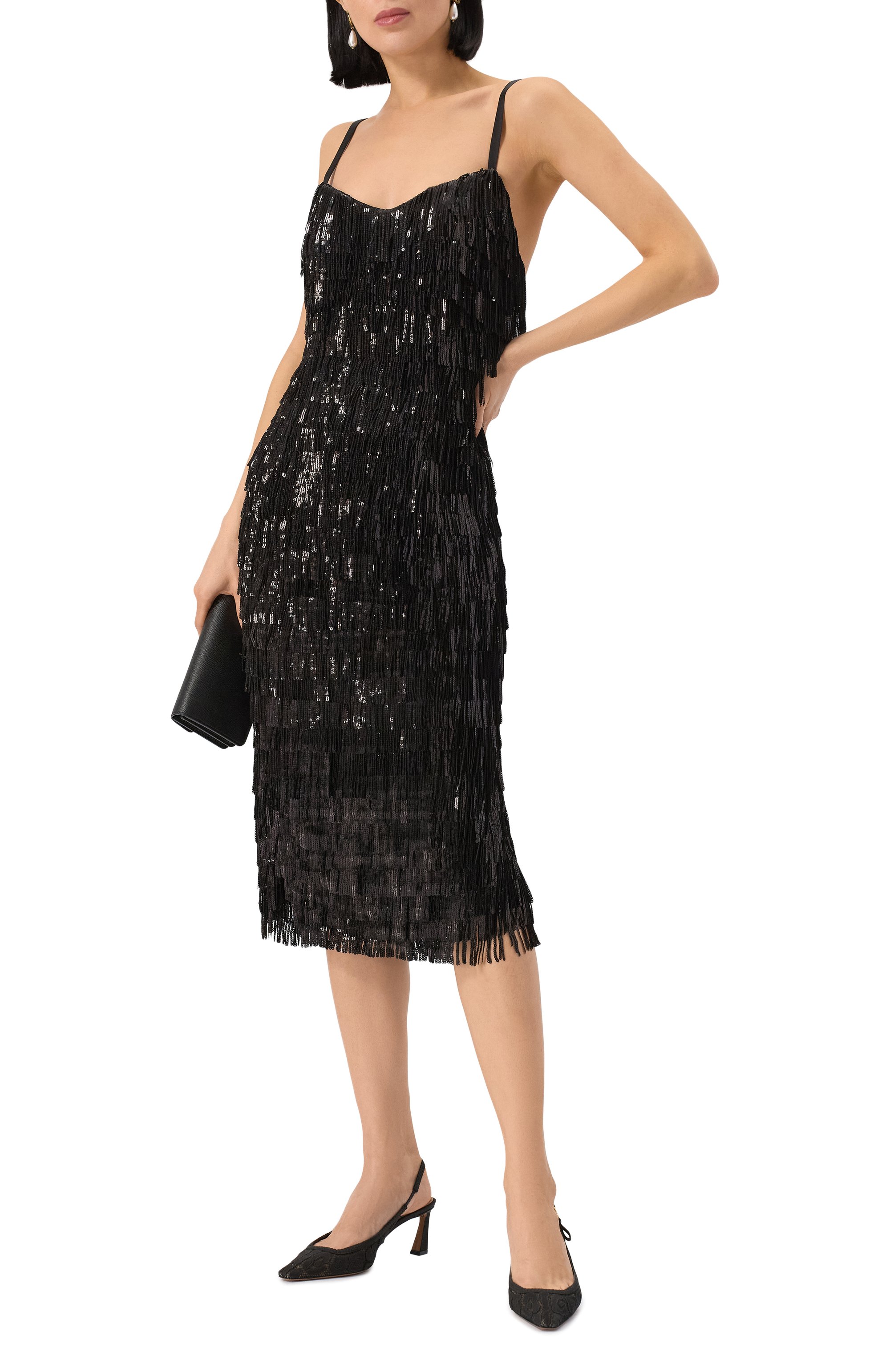 Платье с отделкой пайетками DOLCE & GABBANA, арт. F6T0KT/GDC0G, фото 2