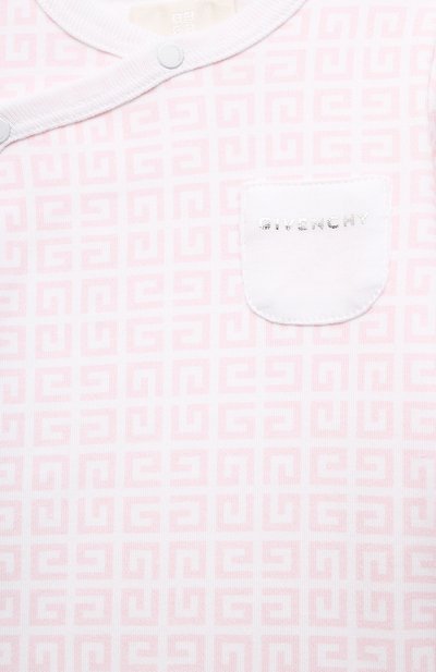 Хлопковый комбинезон GIVENCHY розового цвета по цене 25750 руб., арт. H97072, фото 3 Хлопковый комбинезон GIVENCHY, арт. H97072, фото 3
