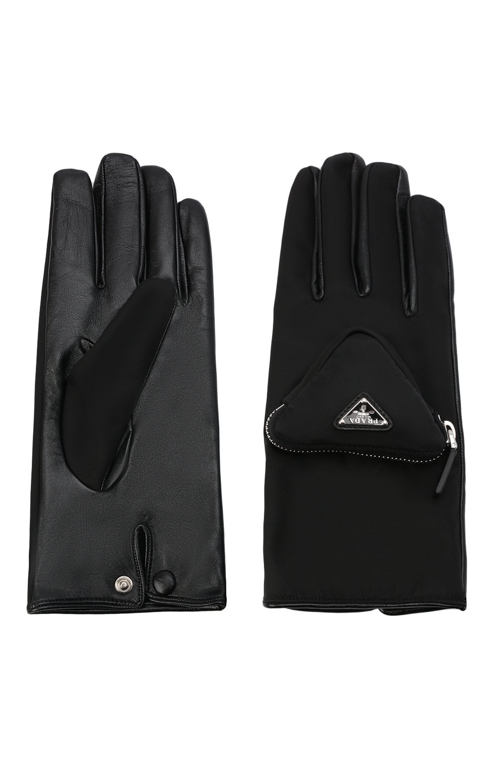 Комбинированные перчатки PRADA, арт. 2GG137-2DW1-F0002, фото 2