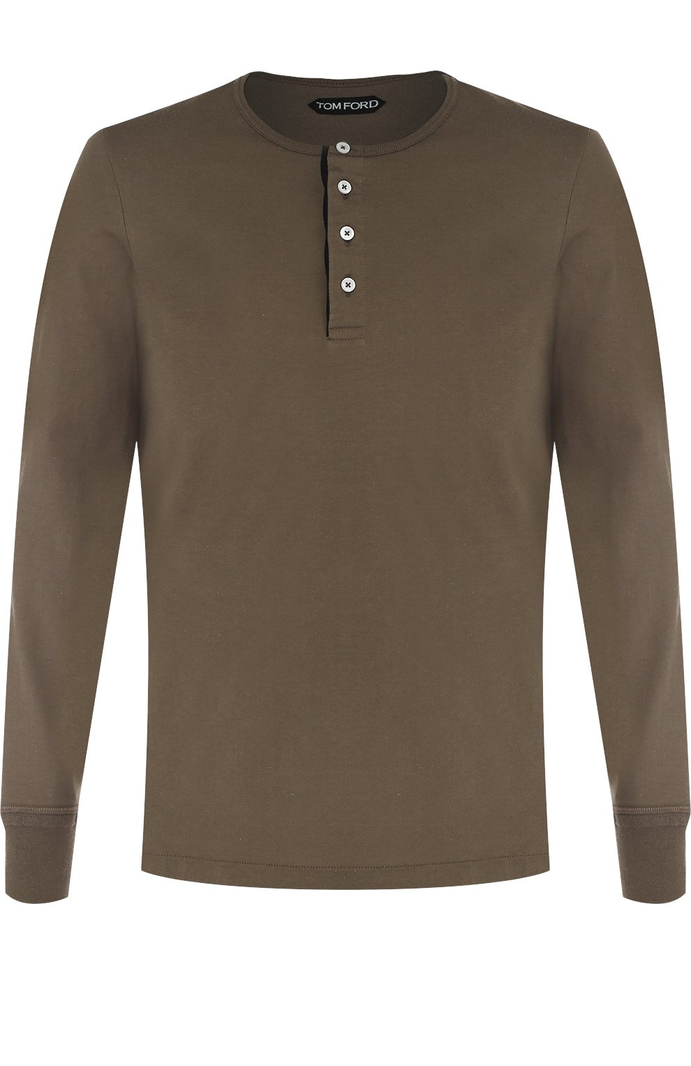 Хлопковый лонгслив с воротником на пуговицах TOM FORD, арт. BP402/TFJ890, фото 1