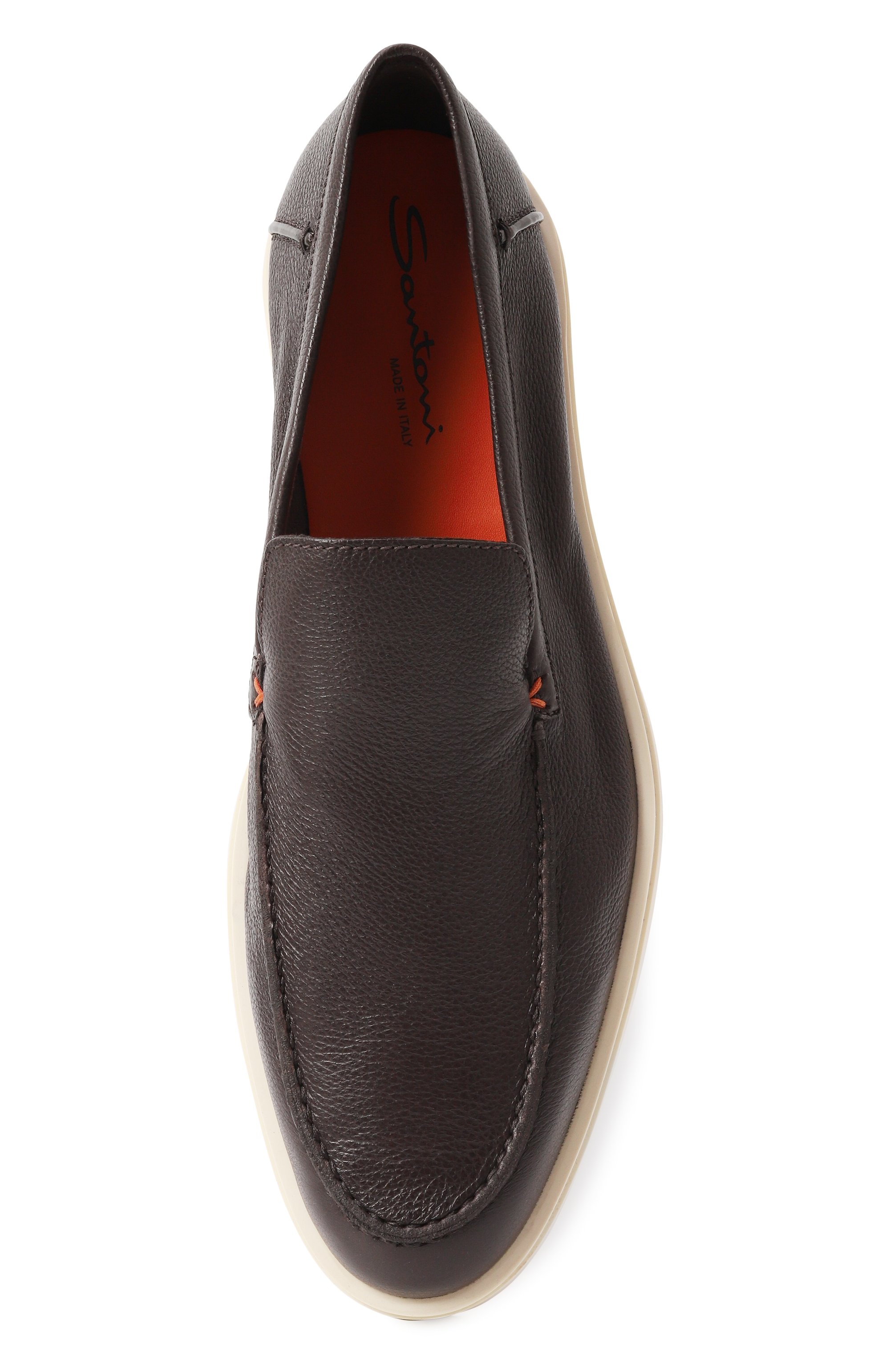 Кожаные лоферы detroit SANTONI, арт. MGDG17824TICSWLM, фото 6