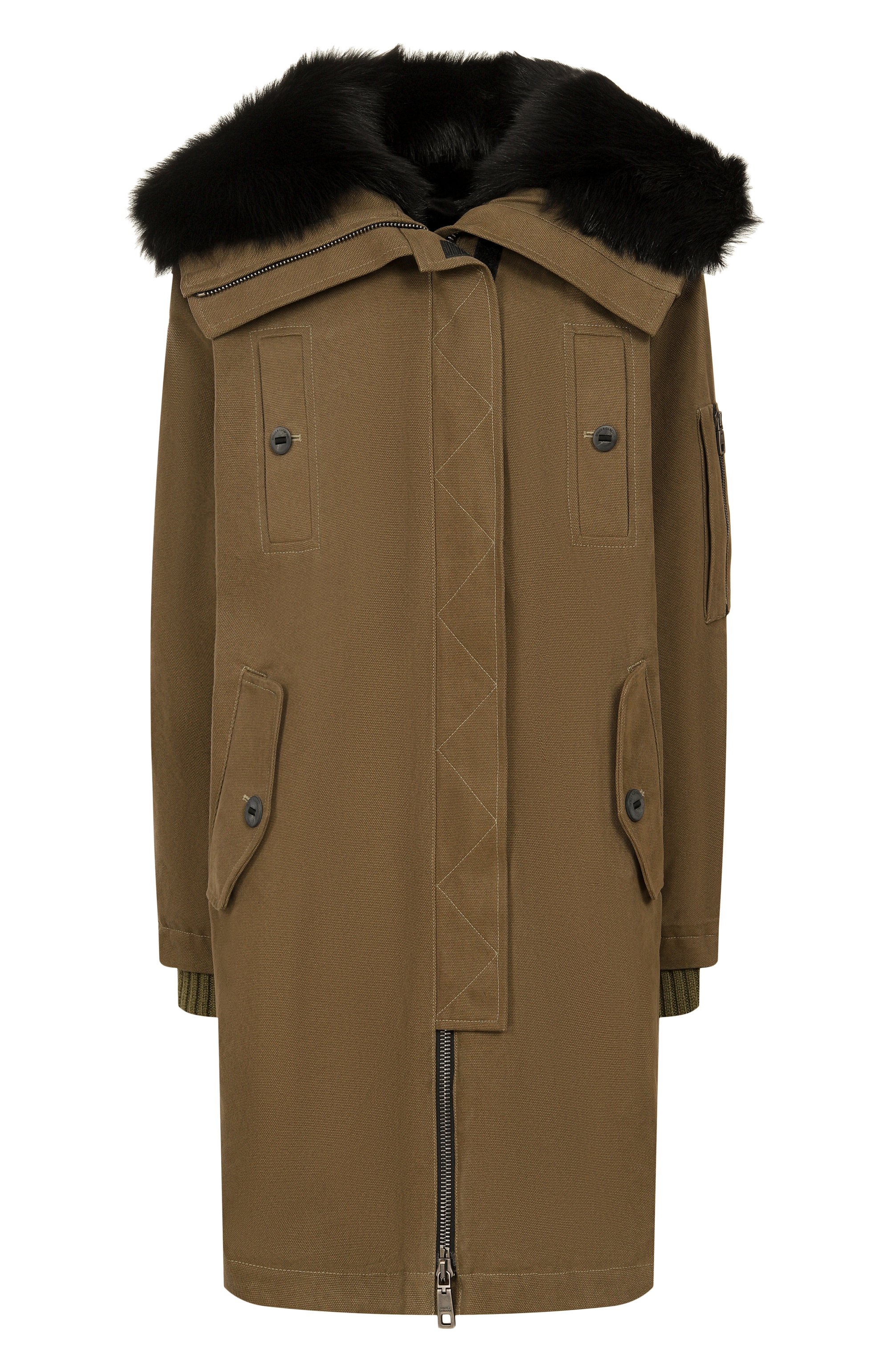 Хлопковая парка с подкладкой из овчины DOLCE & GABBANA, арт. F9U05Z/FU6YD, фото 1