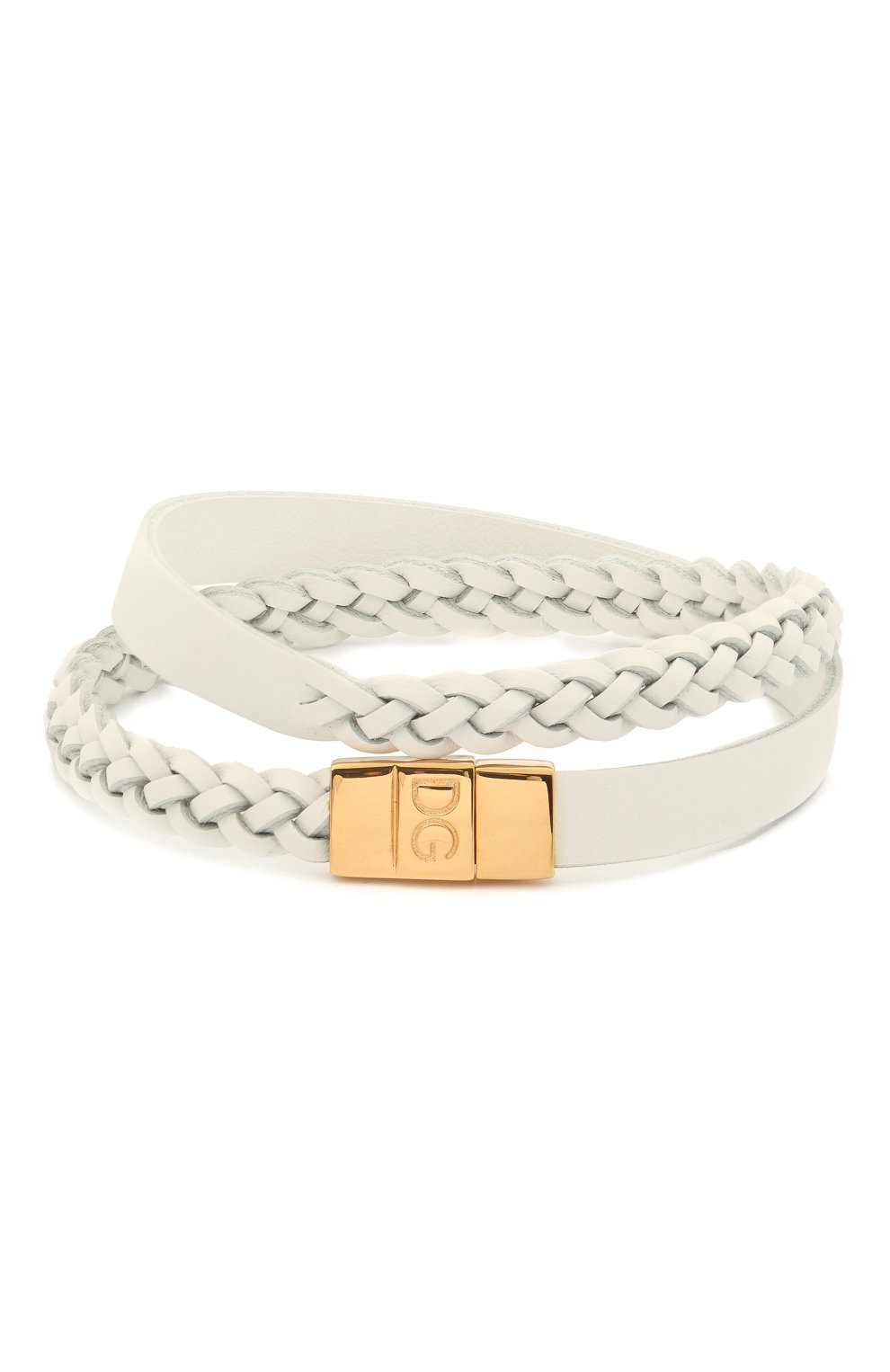 Кожаный браслет DOLCE & GABBANA белого цвета по цене 25050 руб., арт. WBM5P2/W1111, фото 2 Кожаный браслет DOLCE & GABBANA, арт. WBM5P2/W1111, фото 2