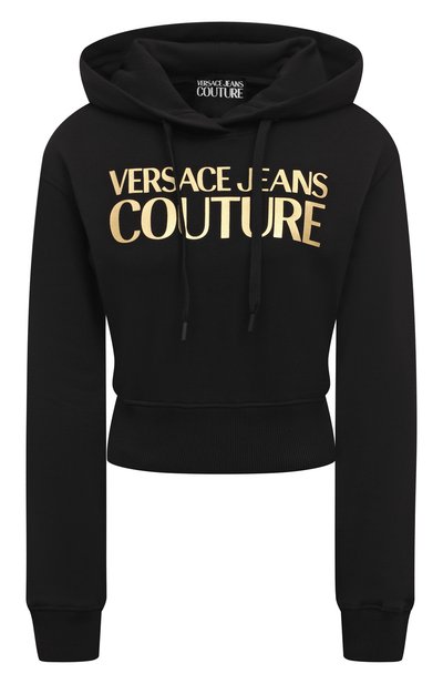 Женский хлопковое худи VERSACE JEANS COUTURE, арт. 76HAIT04/CF01T