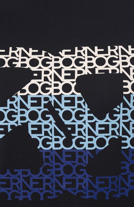 Хлопковая футболка Bogner 58426604 Синий  58426604 Фото 5