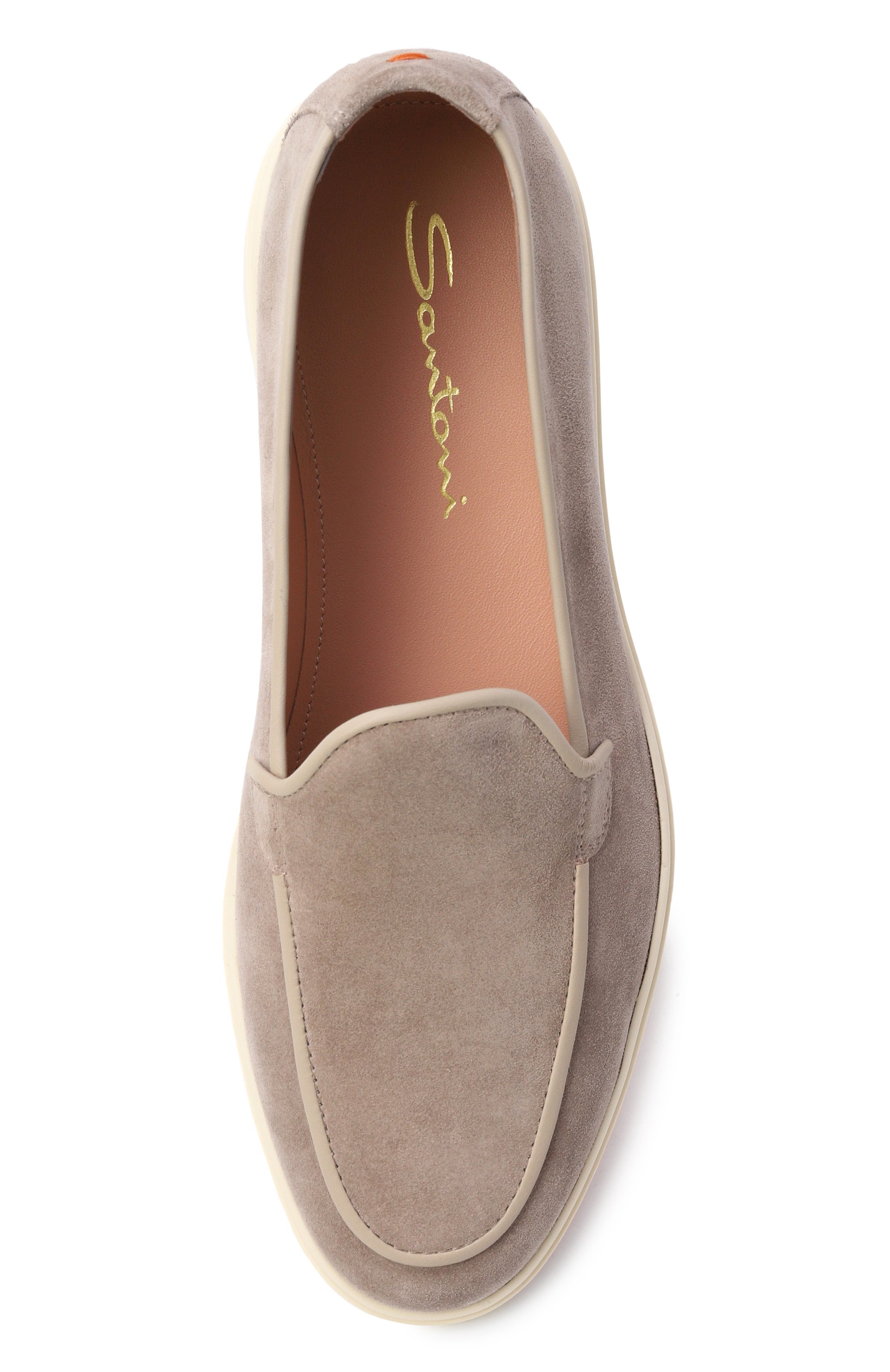 Замшевые лоферы SANTONI, арт. WUYG72027TISN0RB, фото 6