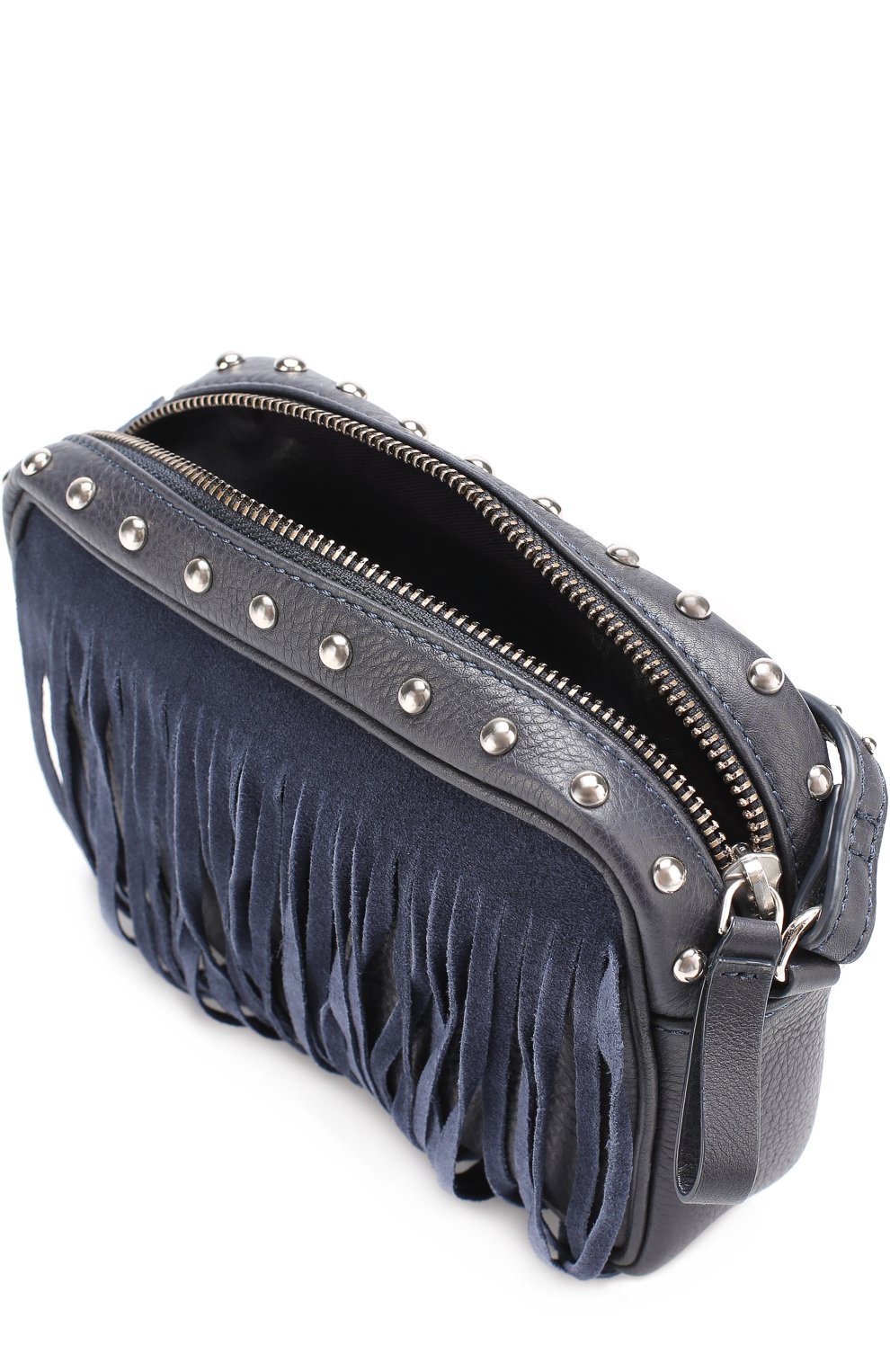 Кожаная сумка с бахромой и заклепками DESIGNERS, REMIX GIRLS, арт. 13437, фото 3