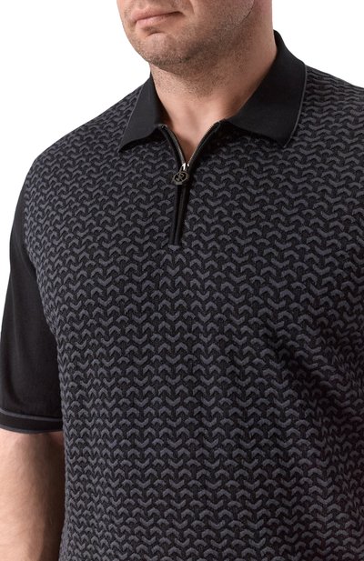 Поло из хлопка и шелка STEFANO RICCI, арт. K212037P31/F26193, фото 5