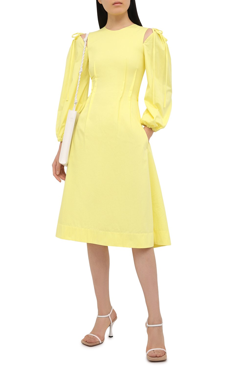 Хлопковое платье MSGM, арт. 3041MDA25 217109, фото 2