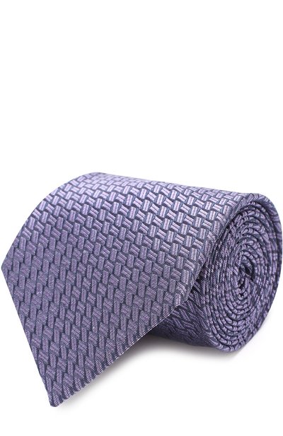 Мужской шелковый галстук с узором ZEGNA, арт. Z2E81/1XW