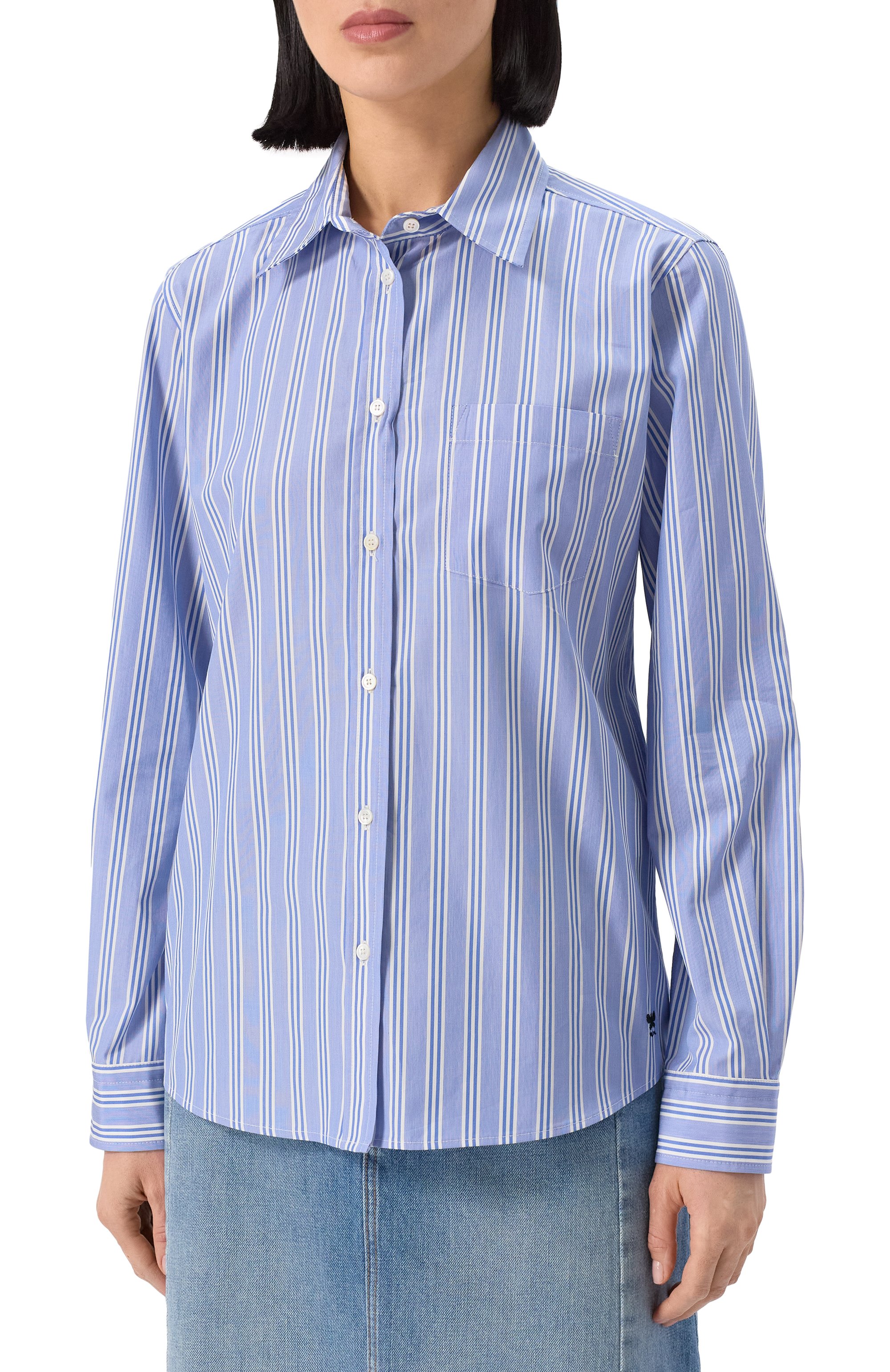 Хлопковая рубашка WEEKEND MAX MARA, арт. BAHAMAS, фото 3