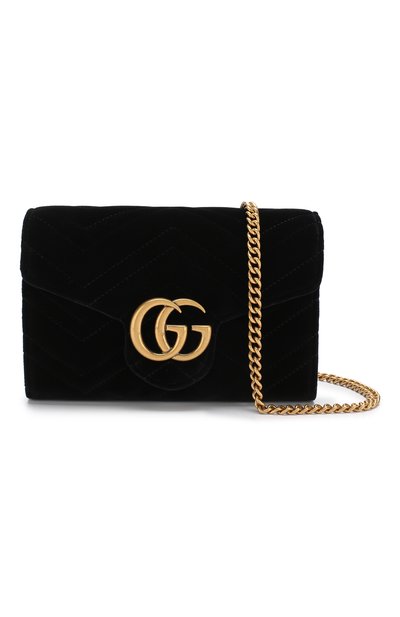 Сумка gg marmont из бархата GUCCI, арт. 474575/9QIDT, фото 5