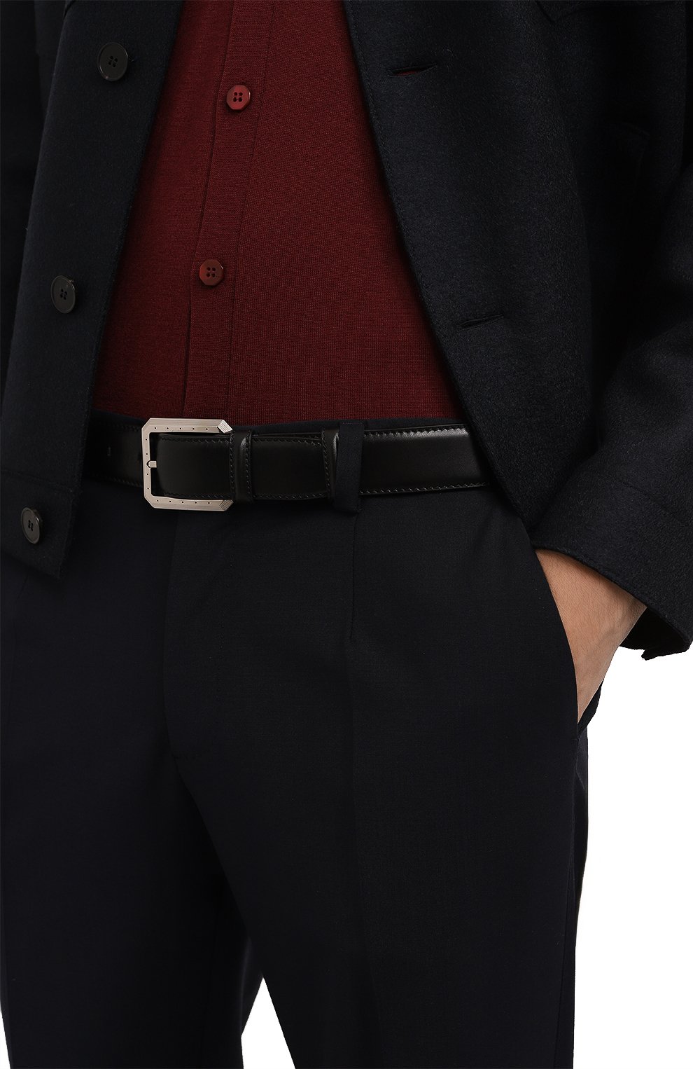 Кожаный ремень STEFANO RICCI черного цвета по цене 99500 руб., арт. N351VAN/A300P, фото 2 Кожаный ремень STEFANO RICCI, арт. N351VAN/A300P, фото 2