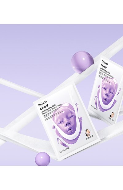 Скульптурирующая маска для овала лица cryo-v jawline lifting mask DR.JART+ бесцветного цвета по цене 880 руб., арт. 1210001223943, фото 5 Скульптурирующая маска для овала лица cryo-v jawline lifting mask DR.JART+, арт. 1210001223943, фото 5