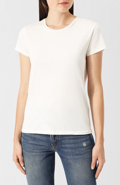Однотонная хлопковая футболка с круглым вырезом POLO RALPH LAUREN, арт. 211663089, фото 3