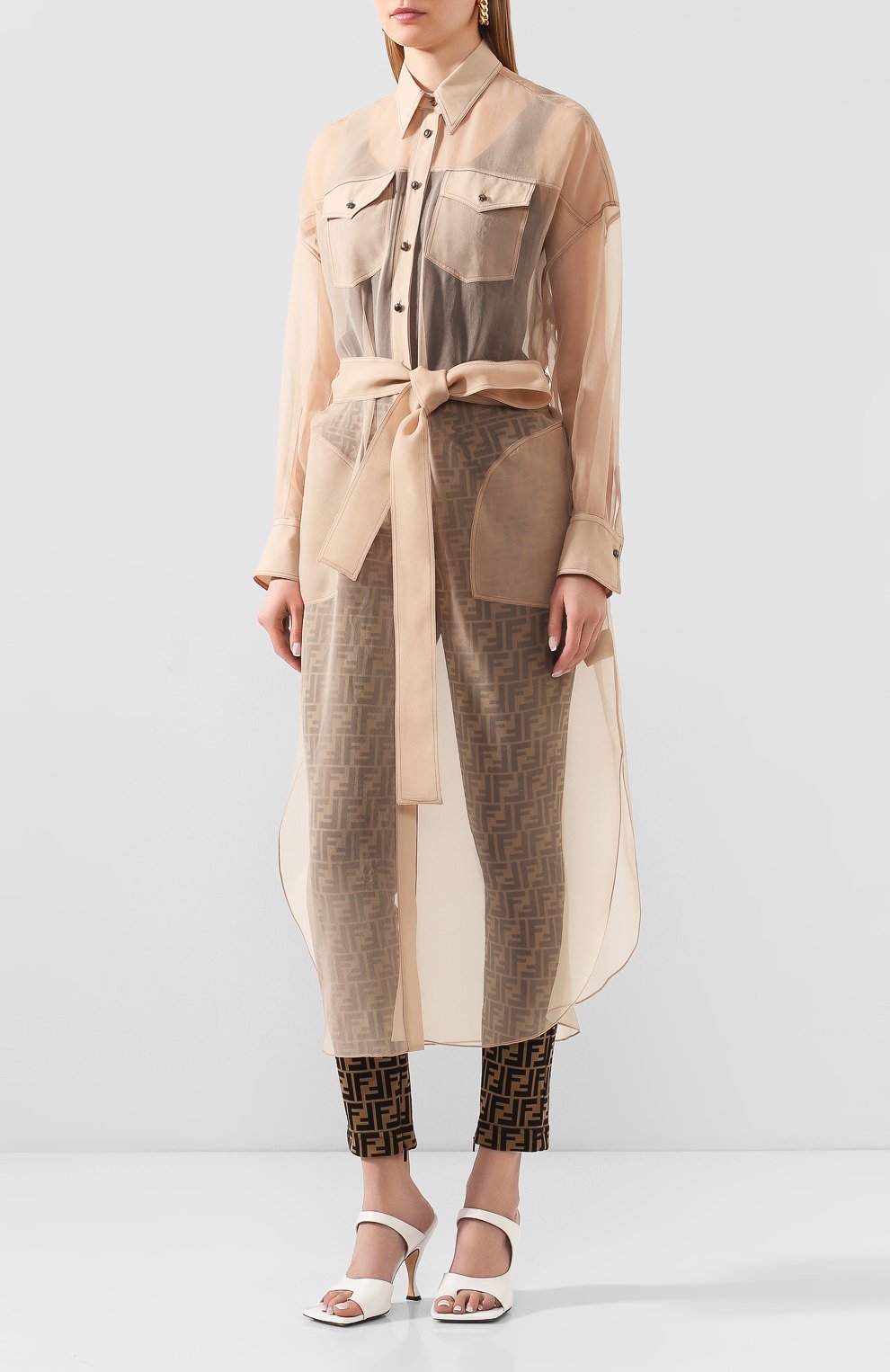 Шелковая туника BRUNELLO CUCINELLI, арт. MF940NV336, фото 3