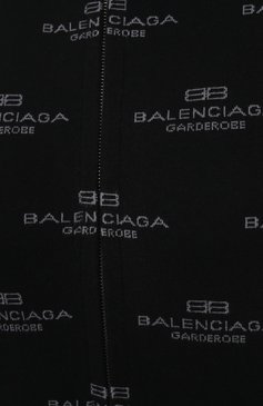 Женский кардиган из шерсти и хлопка BALENCIAGA черного цвета, арт. 812596/T1724 | Фото 6 (Материал внешний: Шерсть, Хлопок; Длина (для топов): Стандартные; Рукава: Длинные; Женское Кросс-КТ: Кардиган-одежда, кардиган-трикотаж; Стили: Гранж; Застежка: Молния)