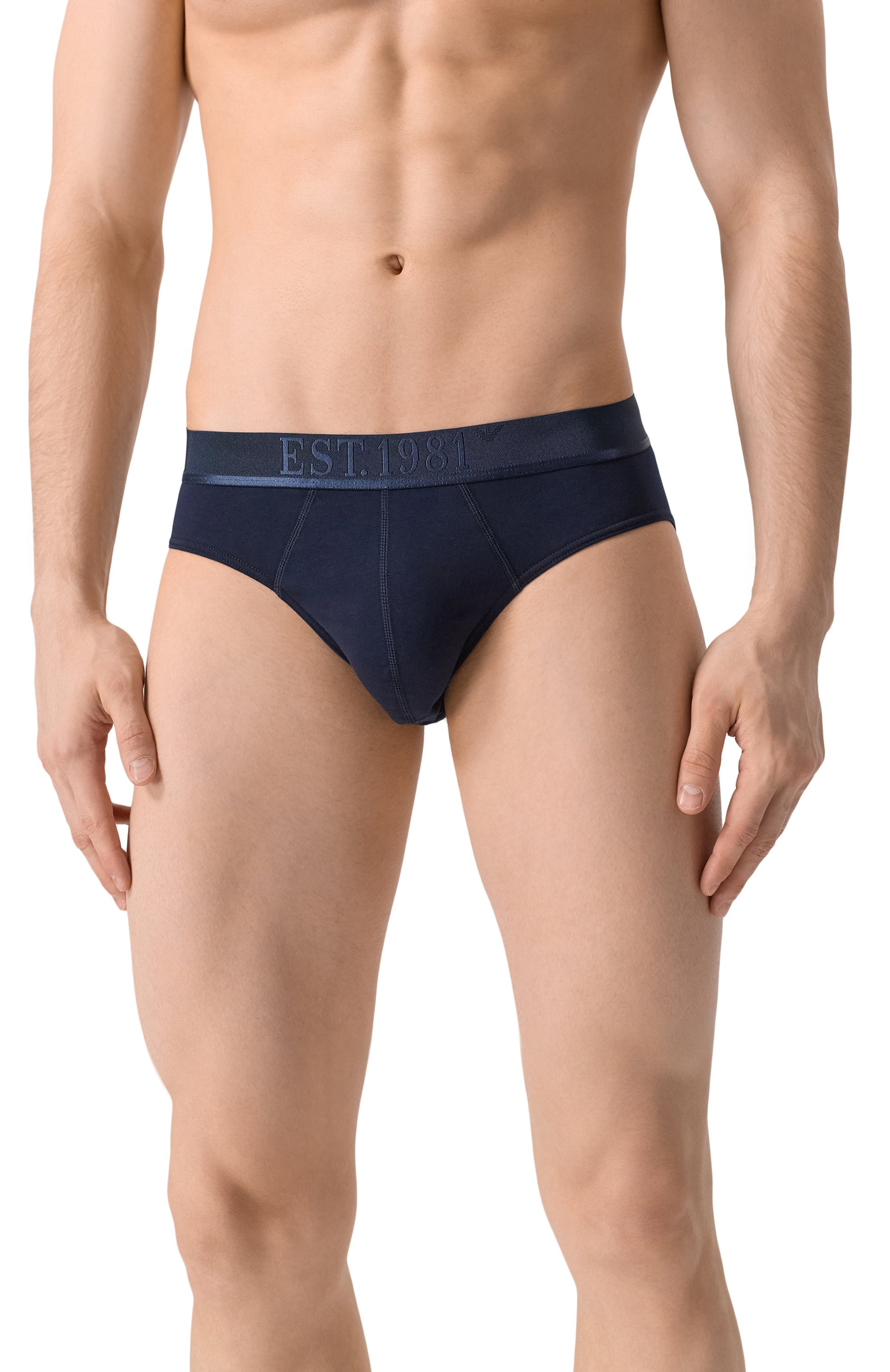 Комплект из трех брифов EMPORIO ARMANI темно-синего цвета по цене 6895 руб., арт. EM000258/AF10780, фото 6 Комплект из трех брифов EMPORIO ARMANI, арт. EM000258/AF10780, фото 6