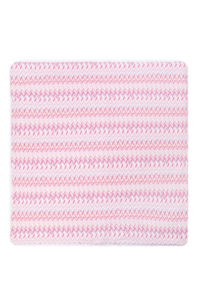 Хлопковое одеяло MISSONI розового цвета по цене 23100 руб., арт. MY0010/Z3674, фото 3 Хлопковое одеяло MISSONI, арт. MY0010/Z3674, фото 3
