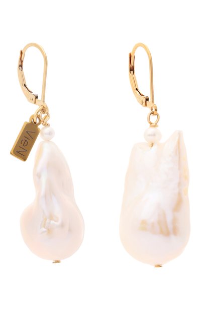 Серьги VIEN белого цвета по цене 39900 руб., арт. 2526-313, фото 3 Серьги VIEN, арт. 2526-313, фото 3