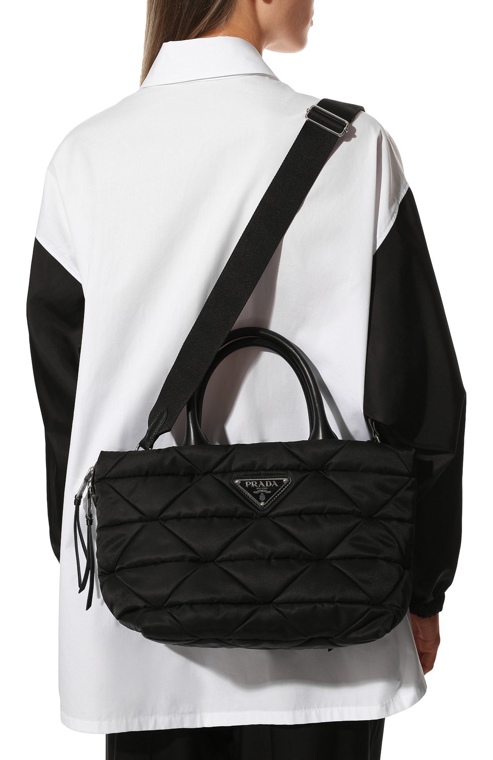 Сумка-тоут re-nylon small PRADA, арт. 1BG436-RDJN-F0002-OOO, фото 2