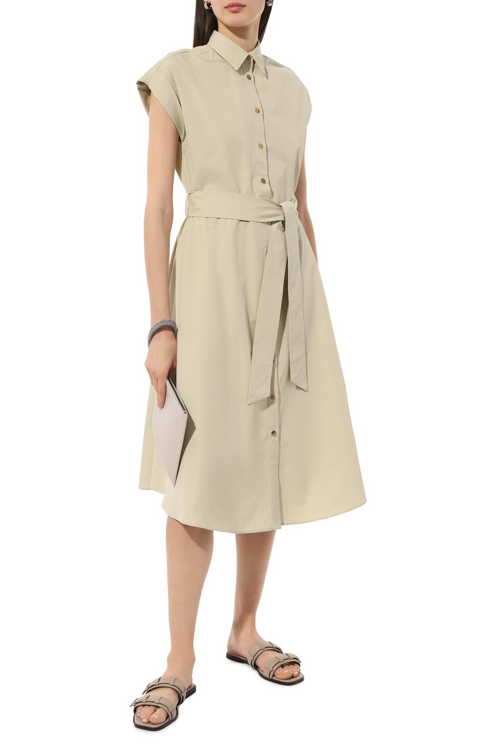 Хлопковое платье KITON, арт. D55375K0972C, фото 2