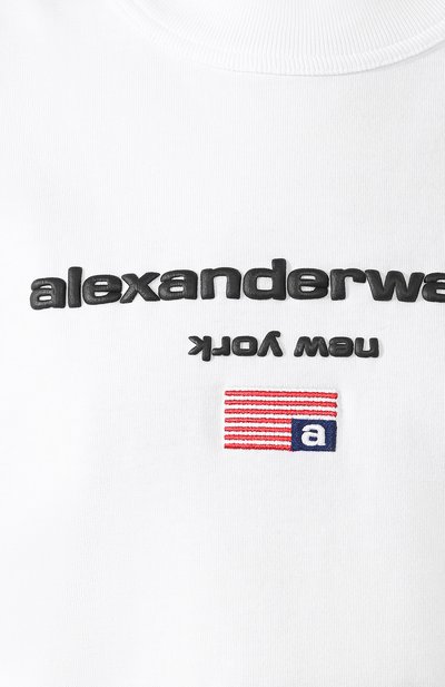 Хлопковая футболка ALEXANDER WANG, арт. 1CC1201344, фото 5