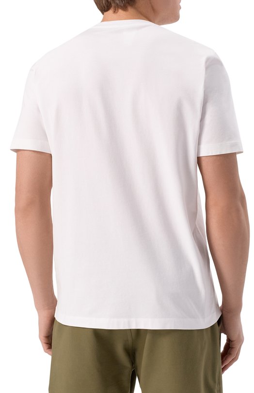 Хлопковая футболка Corneliani 25G586-2525028 Белый  25G586-2525028 Фото 4