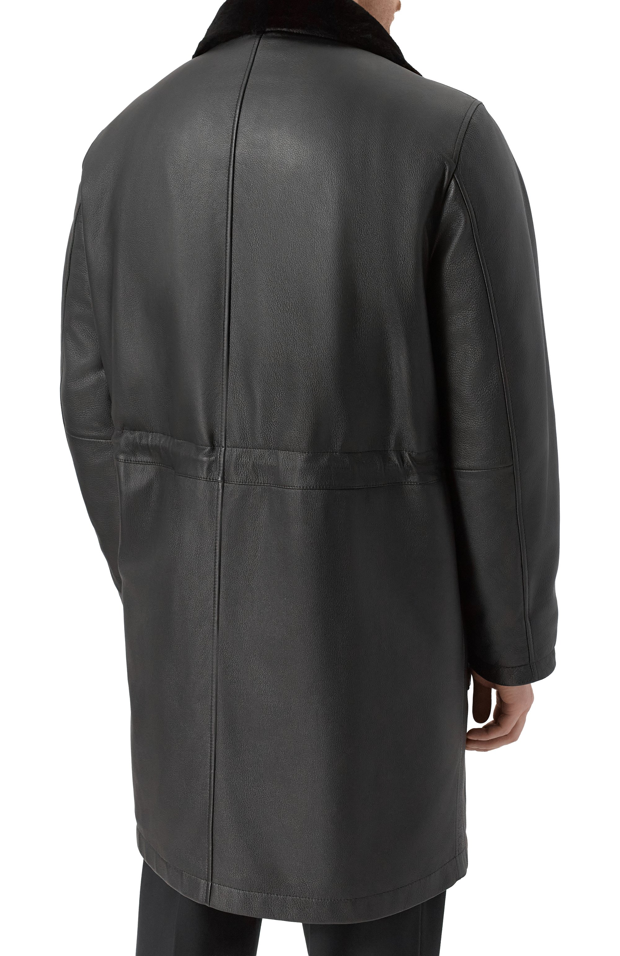 Кожаная парка с подкладкой из бобра MVST, арт. M25.1PM.0007/CERV0 SILKY, фото 6