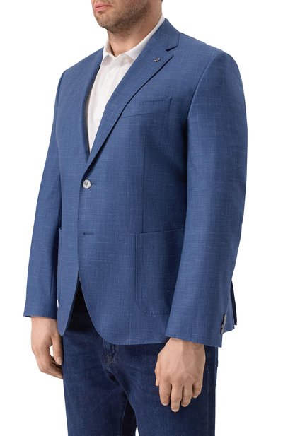 Пиджак из шерсти и шелка BOSS, арт. 50556936, фото 4