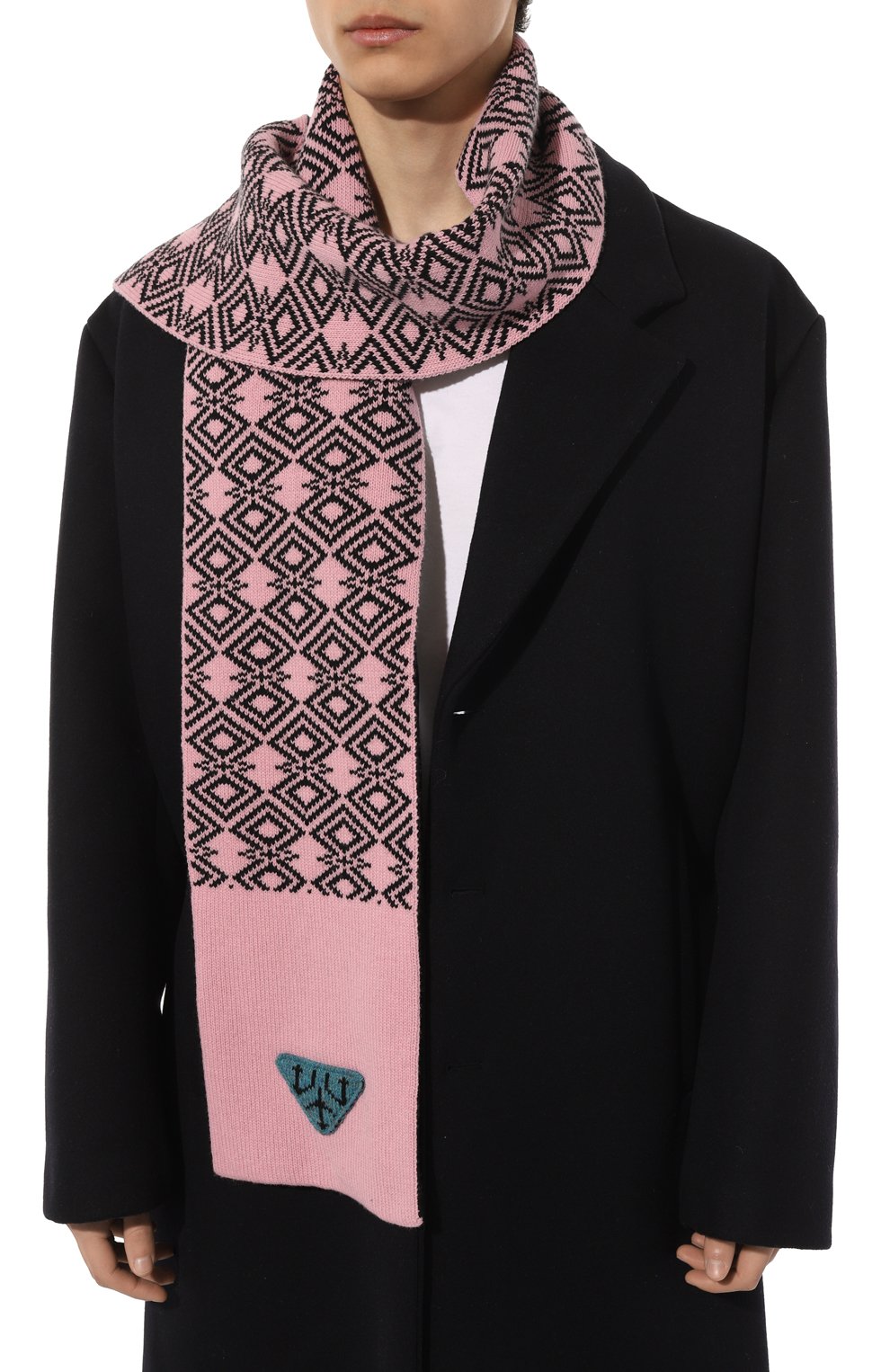 Шарф из шерсти и кашемира PRADA, арт. UMS408-1ZJX-F014C-212, фото 2
