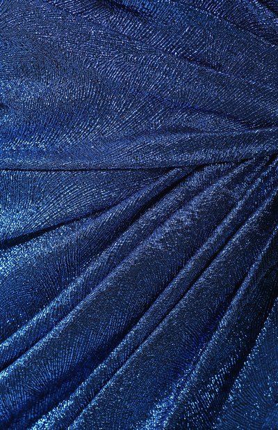 Платье с драпировкой SAINT LAURENT синего цвета по цене 452000 руб., арт. 586753/Y298V, фото 5 Платье с драпировкой SAINT LAURENT, арт. 586753/Y298V, фото 5