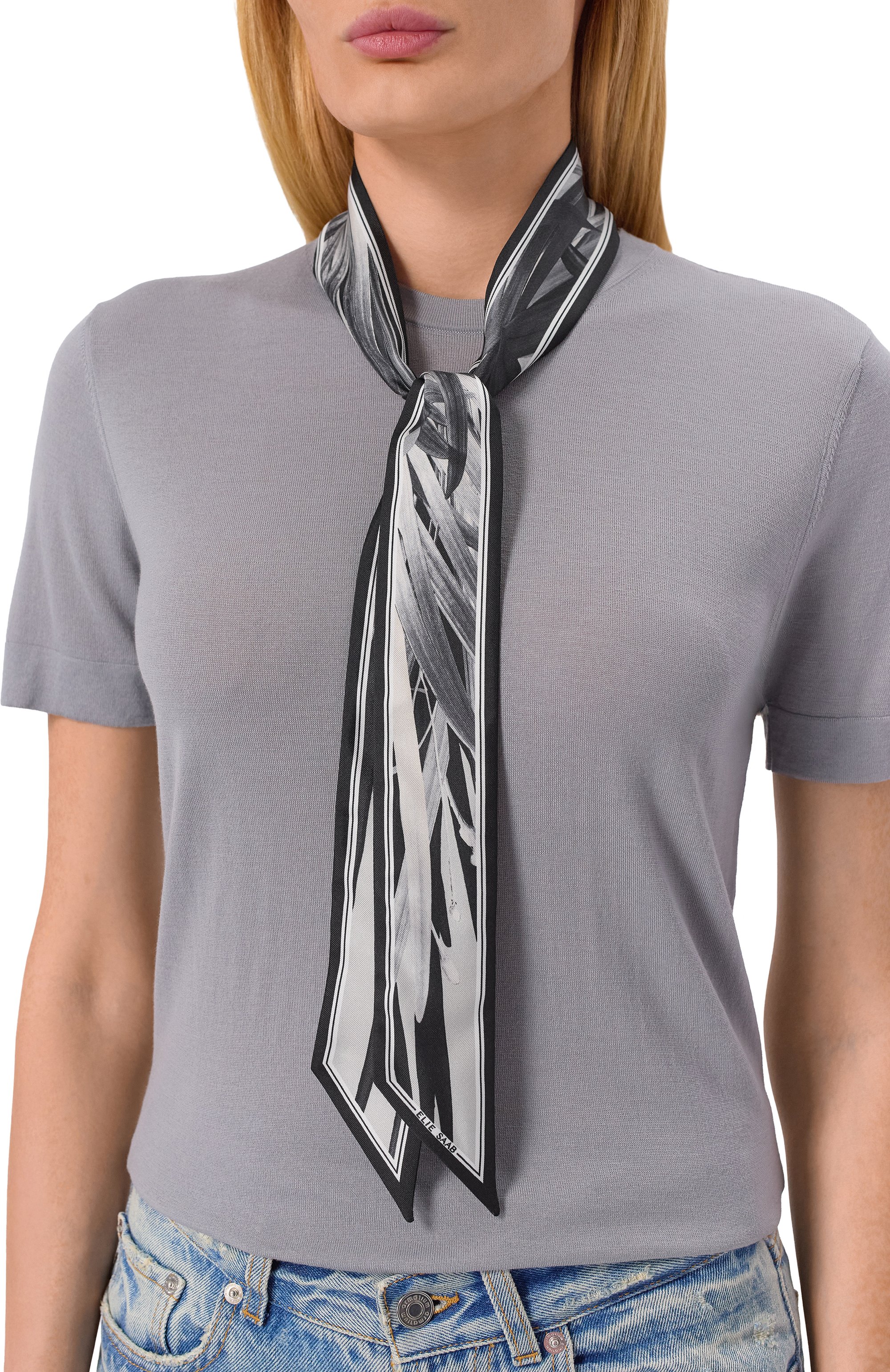 Шелковый шарф-твилли ELIE SAAB, арт. 710009234, фото 2