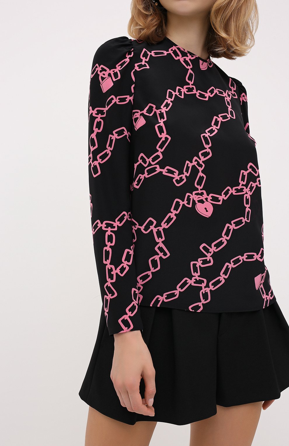 Шелковая блузка REDVALENTINO, арт. UR3ABE00/56D, фото 3