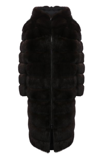 Женская двусторонняя шуба из соболя YVES SALOMON, арт. 22WYM03690ZIRV