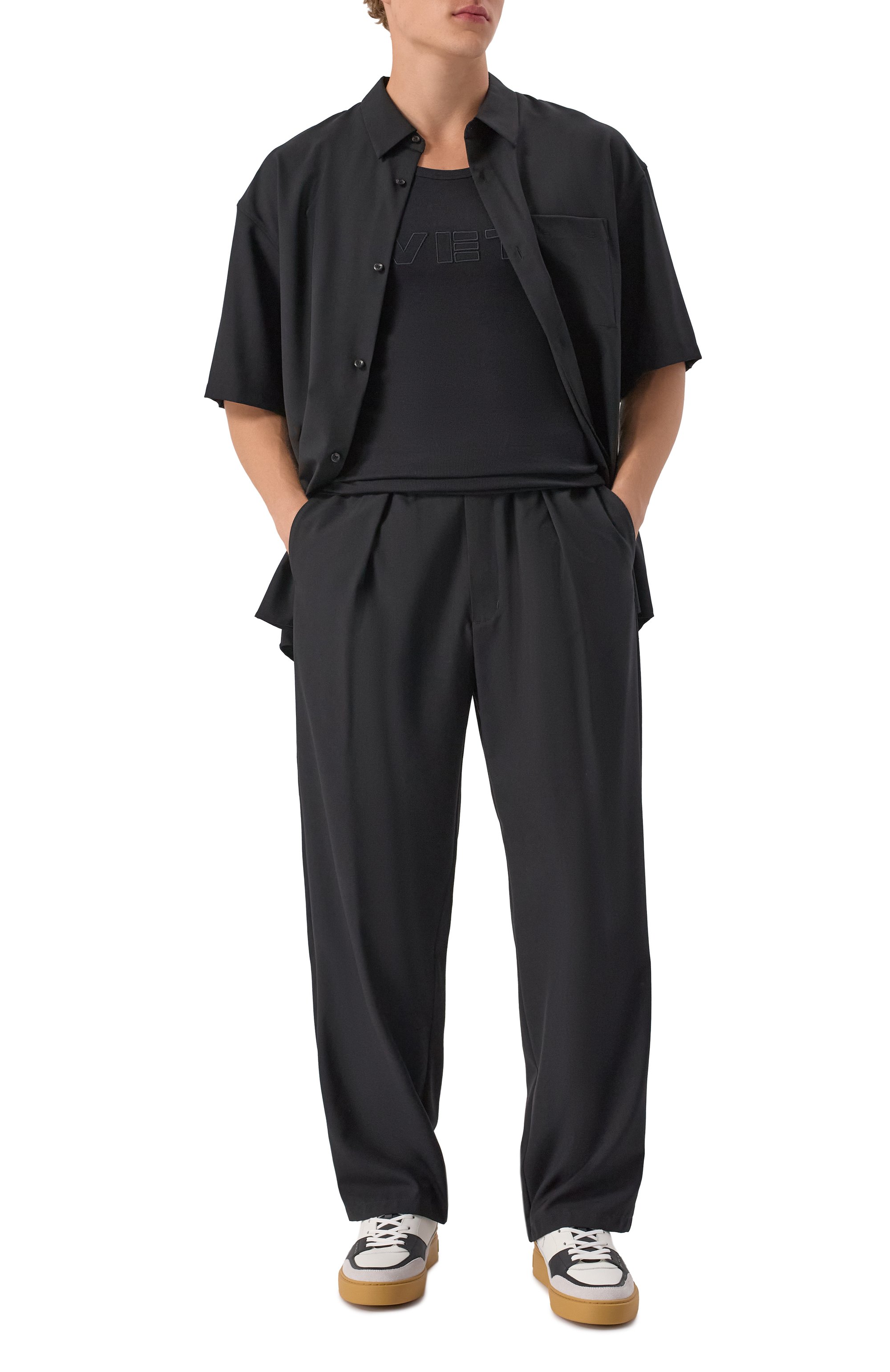 Кожаные кеды b-court flip BALMAIN, арт. FM1VI349/LC0P, фото 2