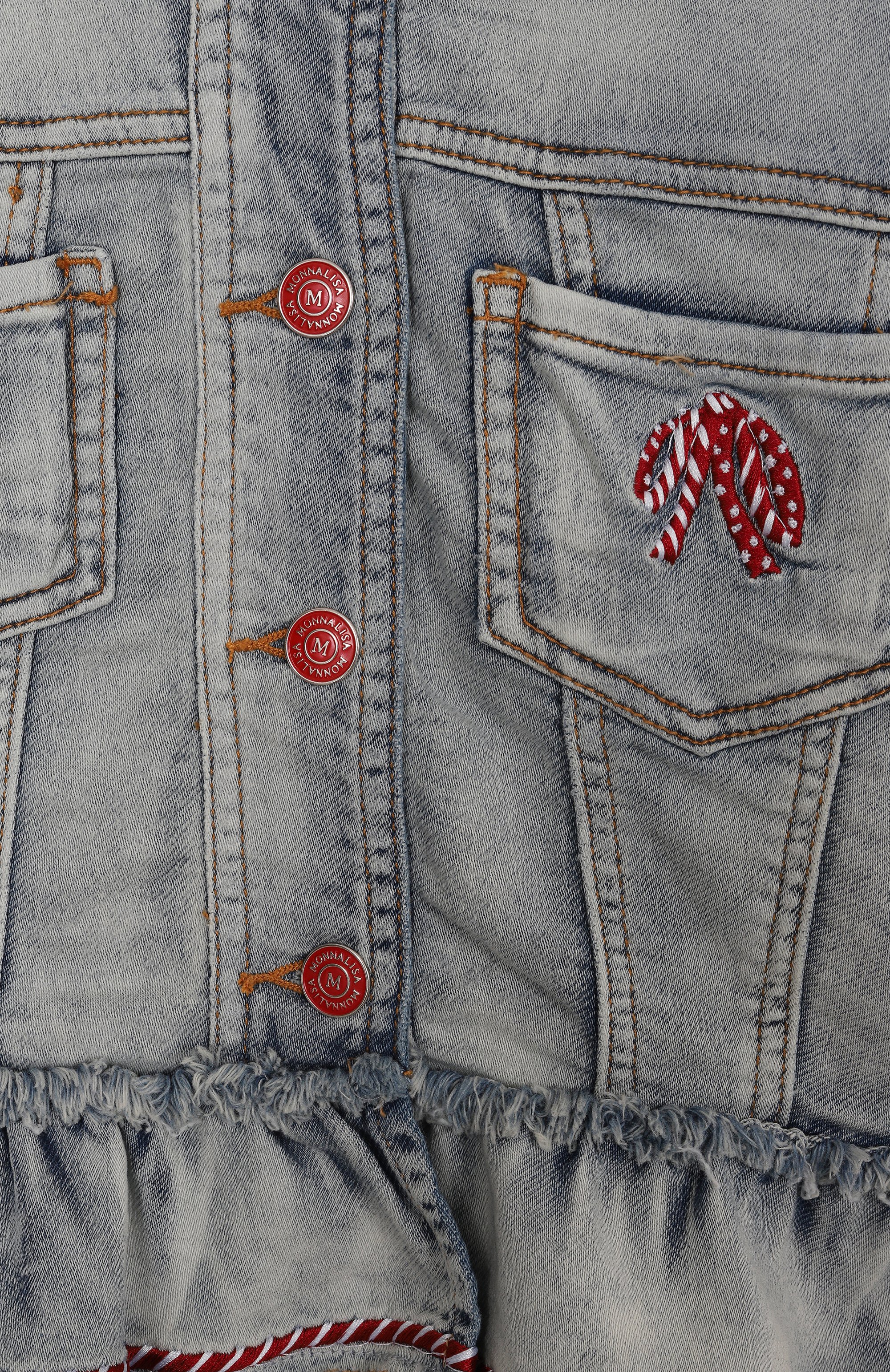 Джинсовая куртка MONNALISA, арт. 19E104NP, фото 3