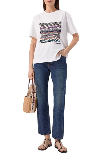Женская хлопковая футболка MISSONI, арт. DS25WL06/BJ00PJ