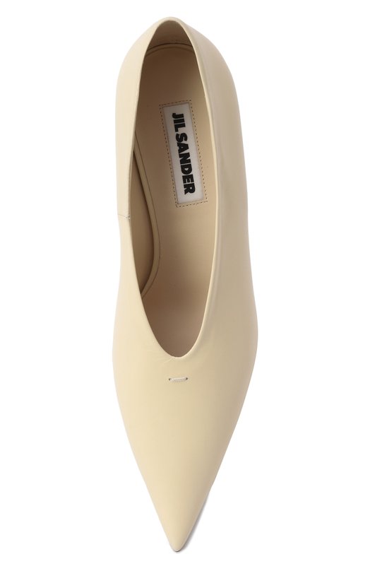 Кожаные туфли Jil Sander J15WL0056/P8226 Кремовый  J15WL0056/P8226 Фото 6